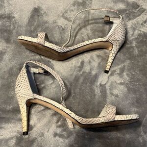 Stuart Weiztman Ivory/Silver Heel